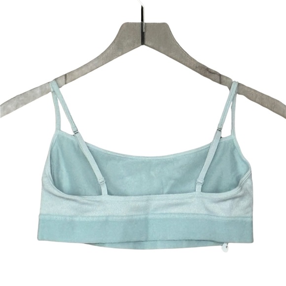 SKIMS: Cotton Rib Scoop Bralette in Frost - Picture 2 of 3